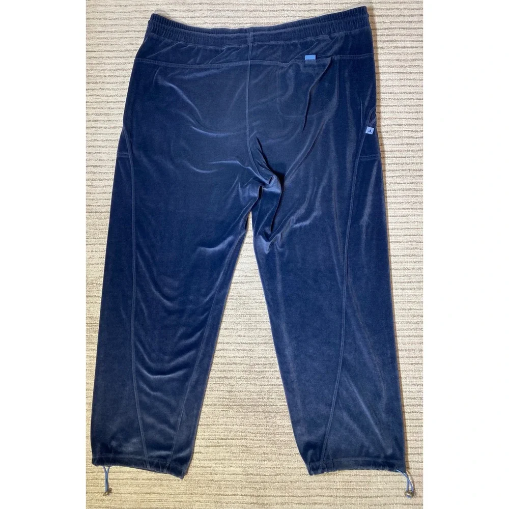 Vintage Jordan Velour Track Pants Navy Blue XL Jumpman Y2K Joggers Drawstring